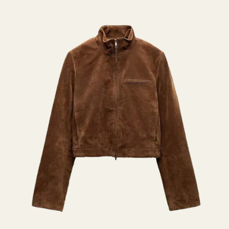 The Siena Suede Cropped Jacket