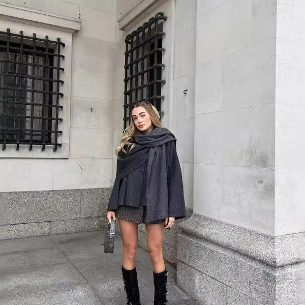 The Sorrento Draped Wool Jacket