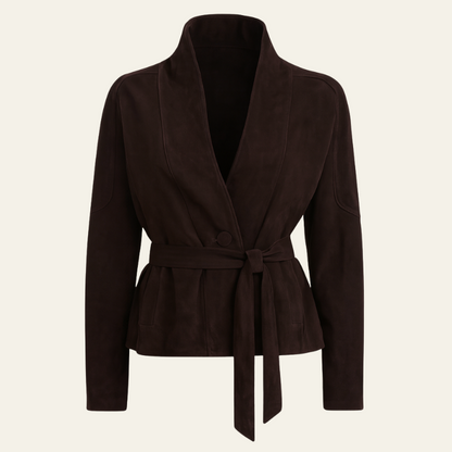 The Florence Suede Wrap Jacket
