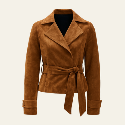 The Ariah Suede Wrap Jacket